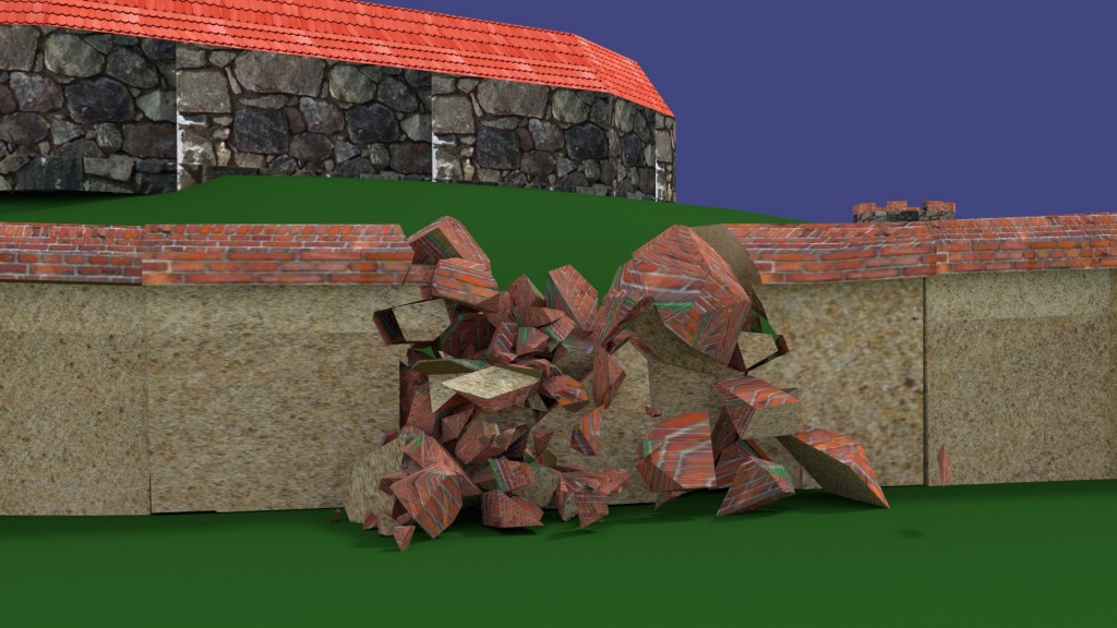 Blide, Tebuchet, Tribok beim Beschuss einer Burgmauer preview image 3